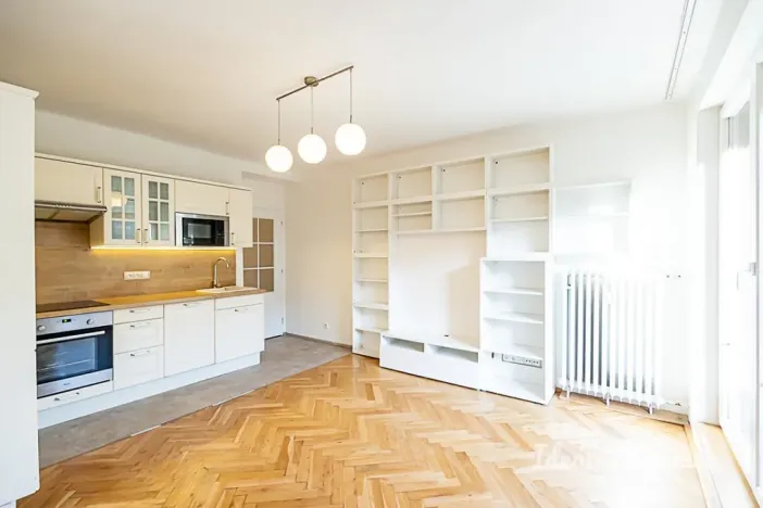 Pronájem bytu 2+kk, Praha - Podolí, Pravá, 51 m2