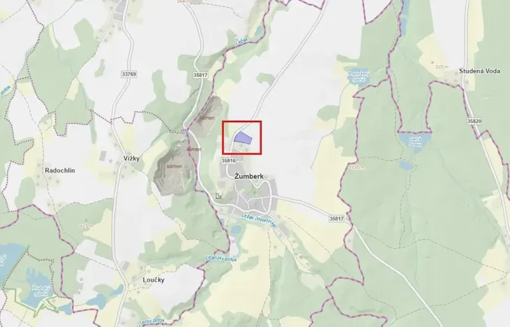 Prodej pozemku pro bydlení, Žumberk, 9908 m2