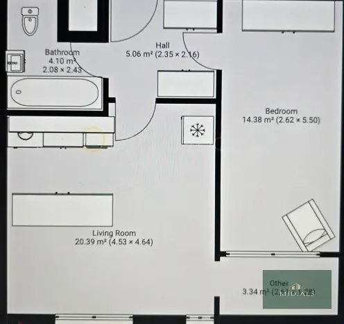 Prodej bytu 2+kk, Praha - Troja, Hnězdenská, 43 m2