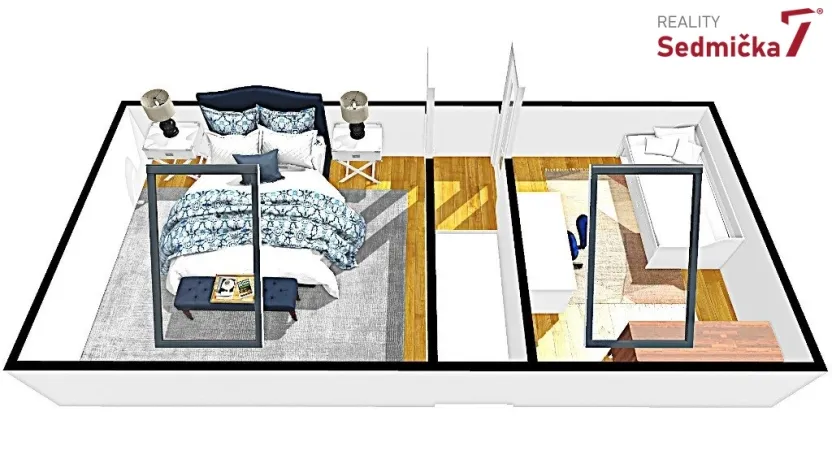 Prodej bytu 3+kk, Brno, Tkalcovská, 58 m2