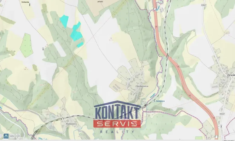 Prodej lesa, Sychrov - Radostín, 30767 m2