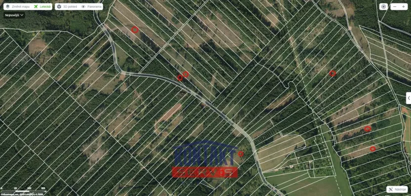 Prodej lesa, Jevíčko, 70821 m2