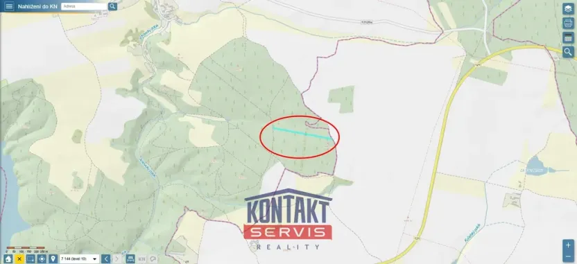 Prodej lesa, Jickovice, 32955 m2