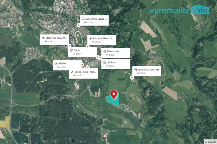 Prodej pole, Mariánské Lázně, 52213 m2