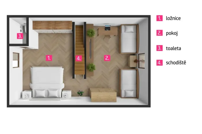 Pronájem bytu 2+kk, Jaroslavice, Hrádecká, 75 m2