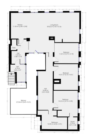 Pronájem bytu 4+kk, Praha - Michle, Magistrů, 128 m2