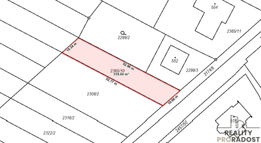 Prodej pozemku pro bydlení, Vřesovice, 518 m2