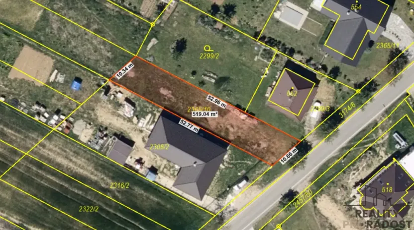 Prodej pozemku pro bydlení, Vřesovice, 518 m2