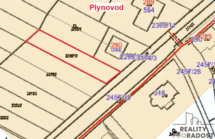 Prodej pozemku pro bydlení, Vřesovice, 518 m2