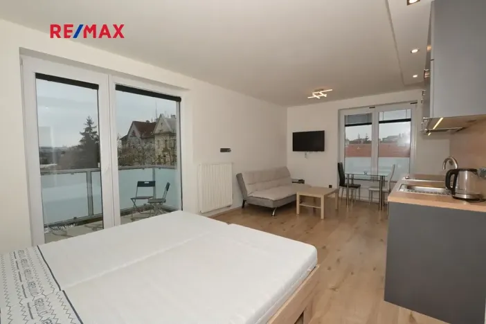 Pronájem bytu 1+kk, Plzeň, Na Roudné, 41 m2