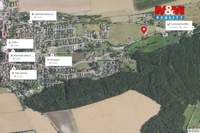 Prodej pozemku pro bydlení, Tuchoměřice, 1147 m2