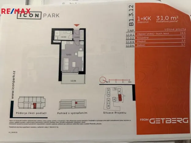 Prodej bytu 1+kk, Kladno - Dubí, Ke křížku, 31 m2