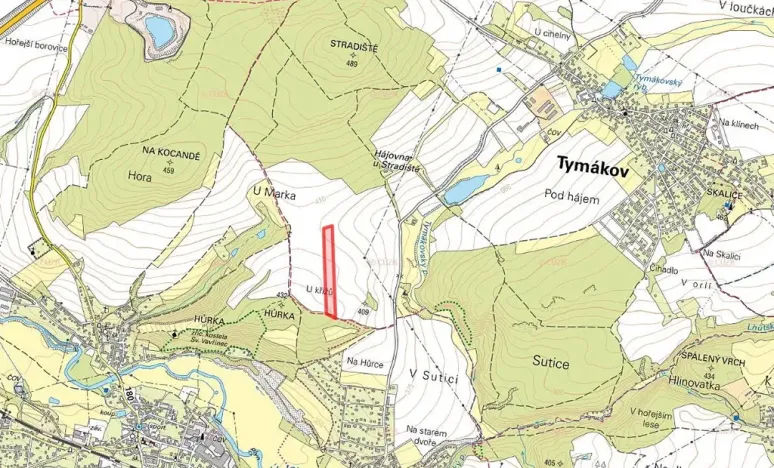 Prodej pole, Tymákov, 14498 m2
