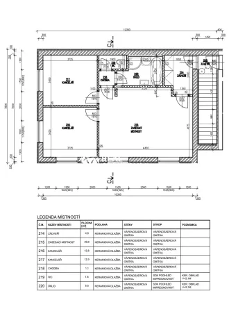 Pronájem kanceláře, Blansko, Poříčí, 69 m2