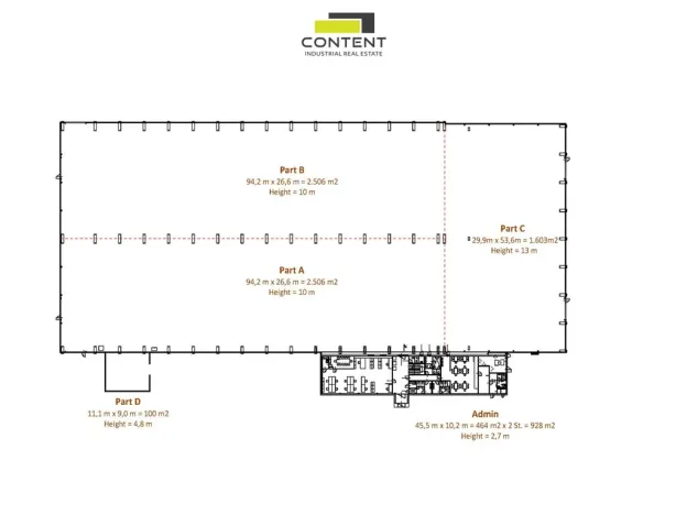 Pronájem skladu, Litovel - Nasobůrky, 6500 m2