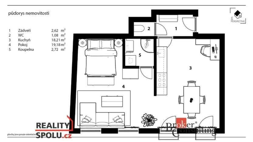 Prodej bytu 2+kk, Poděbrady - Poděbrady III, náměstí 5. května, 44 m2