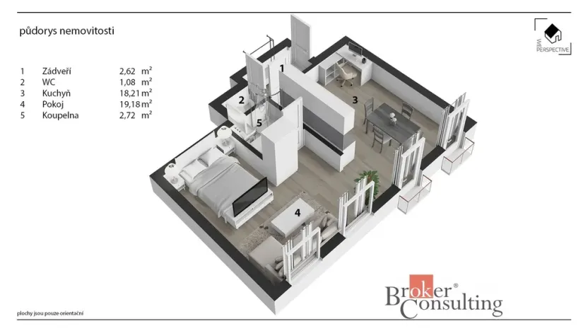 Prodej bytu 2+kk, Poděbrady - Poděbrady III, náměstí 5. května, 44 m2