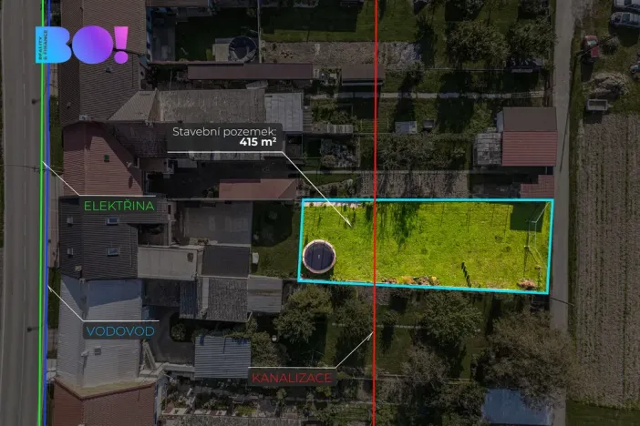 Prodej pozemku pro bydlení, Vlkoš, Kyselovská, 415 m2