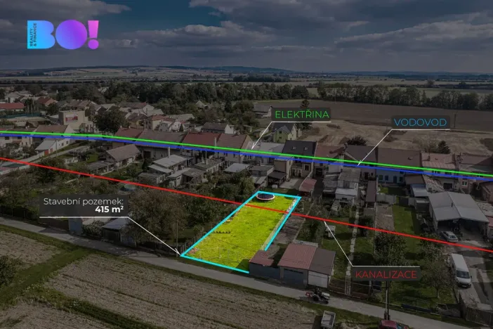 Prodej pozemku pro bydlení, Vlkoš, Kyselovská, 415 m2