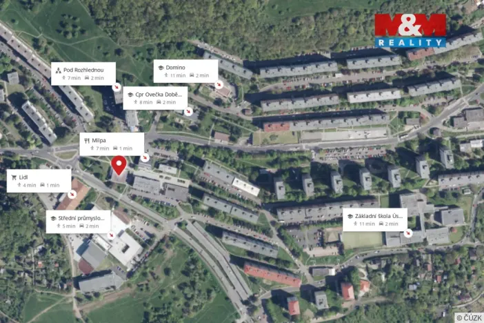 Pronájem obchodního prostoru, Ústí nad Labem - Severní Terasa, Šrámkova, 32 m2