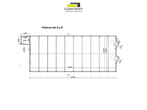 Pronájem výrobních prostor, Rousínov, Tománkova, 1500 m2