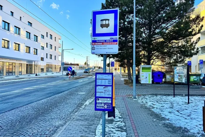 Pronájem bytu 1+1, Šlapanice, Brněnská, 28 m2