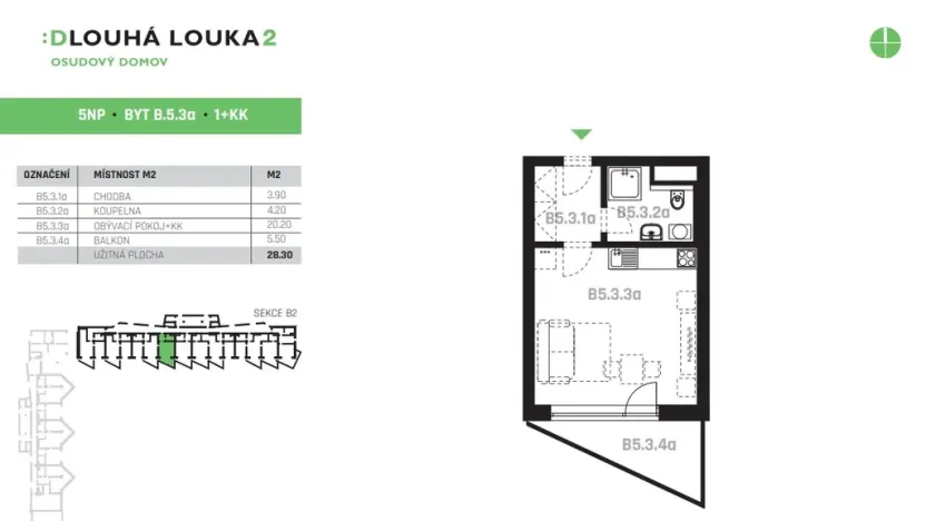 Pronájem bytu 1+kk, České Budějovice - České Budějovice 2, Volejbalistů, 28 m2