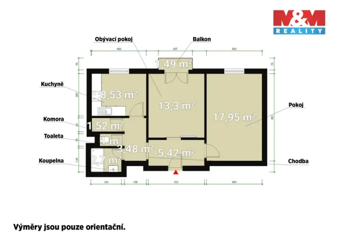 Prodej bytu 2+1, Plzeň - Východní Předměstí, Brojova, 56 m2