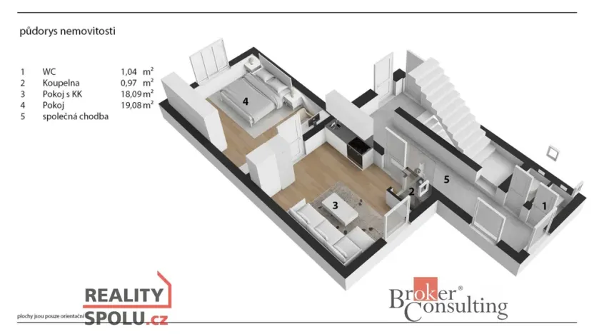 Prodej bytu 2+kk, Dvůr Králové nad Labem, Klazarova, 40 m2
