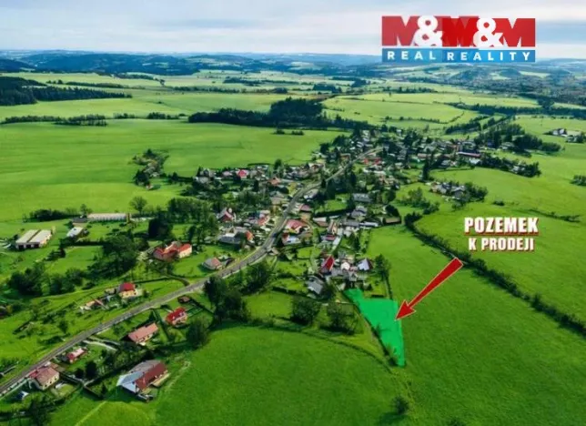 Prodej pozemku pro bydlení, Bystřice nad Pernštejnem - Domanín, 1716 m2
