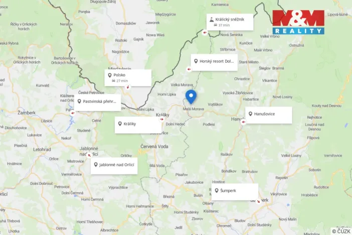 Prodej rodinného domu, Malá Morava, 100 m2