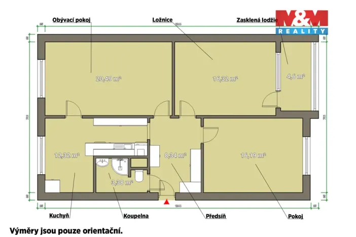 Prodej bytu 3+1, Karlovy Vary - Rybáře, Sibiřská, 82 m2