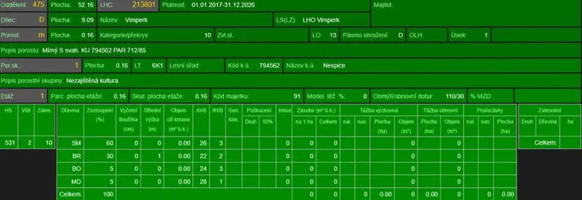 Prodej lesa, Vacov, 14711 m2