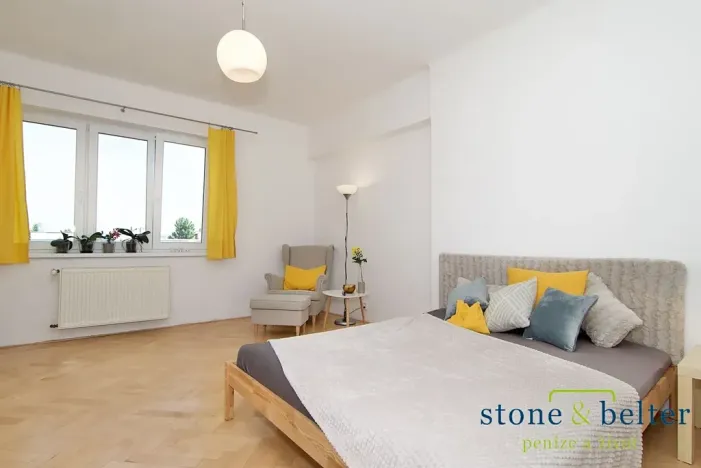 Pronájem bytu 1+1, Praha - Žižkov, Viklefova, 49 m2