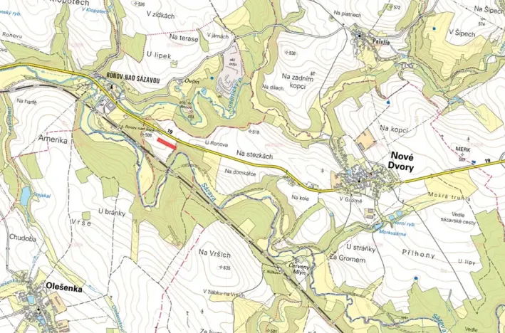 Prodej louky, Nové Dvory, 4111 m2