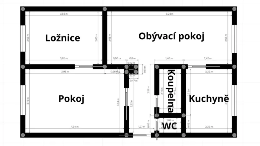 Prodej bytu 3+1, Starý Plzenec, Nerudova, 65 m2