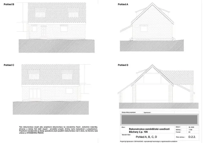 Prodej domu, Běchary, 686 m2