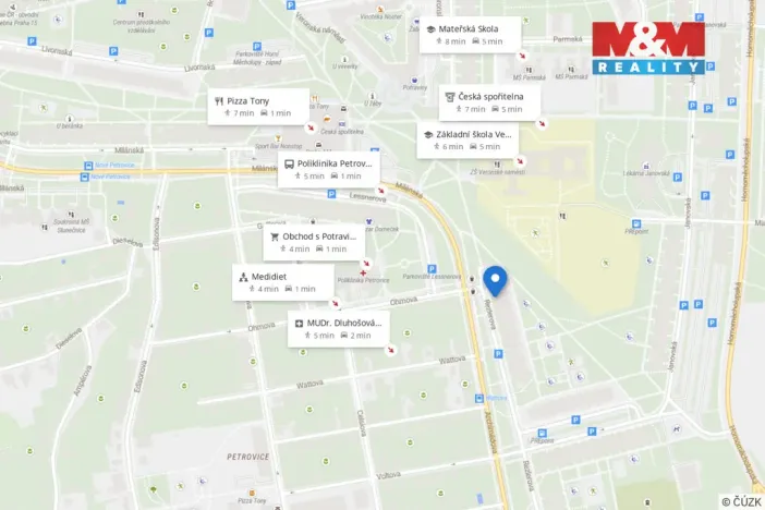 Prodej bytu 3+kk, Praha - Petrovice, Rezlerova, 63 m2