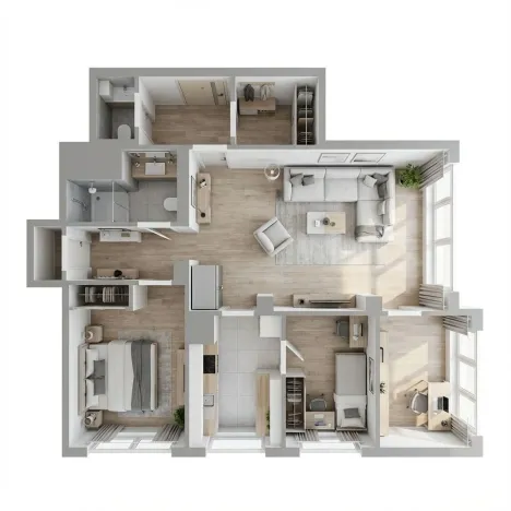 Prodej bytu 4+1, Zlín, Luční, 76 m2