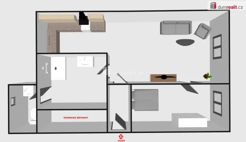 Pronájem rodinného domu, Žarošice, 52 m2