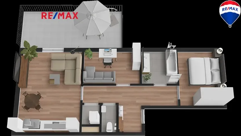 Pronájem bytu 3+kk, Česká Lípa, Jiráskova, 61 m2