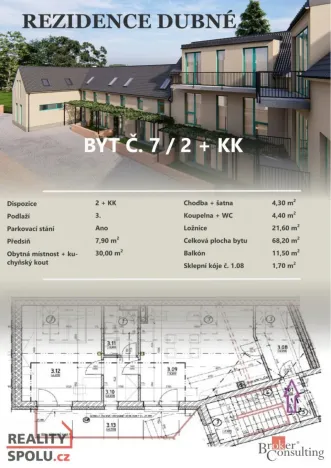 Prodej bytu 2+kk, Dubné, 70 m2