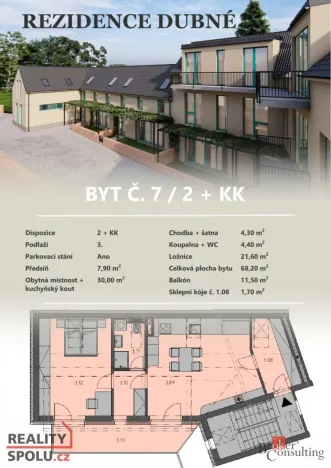 Prodej bytu 2+kk, Dubné, 70 m2