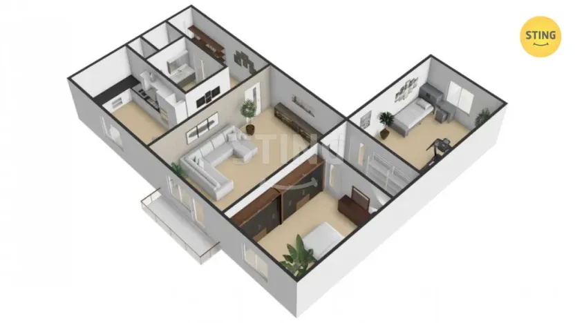 Prodej bytu 3+1, Přerov, Jasínkova, 73 m2