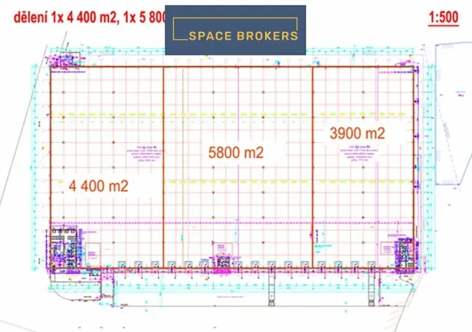 Pronájem skladu, Dašice, 14100 m2