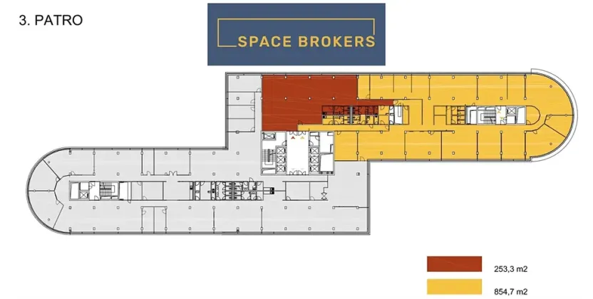 Pronájem kanceláře, Praha - Karlín, Ke Štvanici, 850 m2