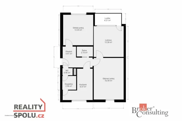 Pronájem bytu 3+1, Klatovy - Klatovy III, Pod Hůrkou, 65 m2