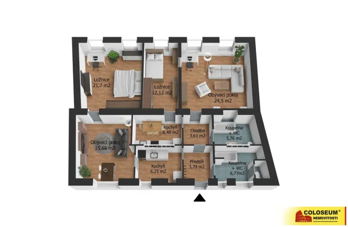 Prodej atypického bytu, Brno, Veselá, 111 m2