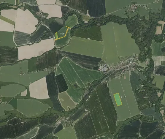 Prodej podílu pole, Chlístovice, 71824 m2