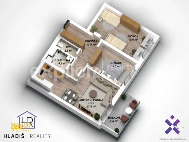 Prodej bytu 3+kk, Jablůnka, 60 m2